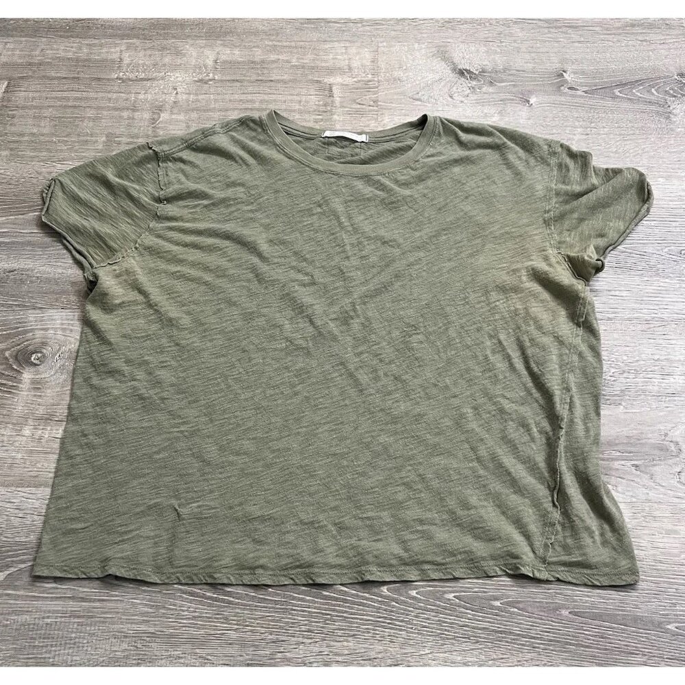 We The Free T-Shirt Women’s Sz M Olive Green Short Sleeve Box